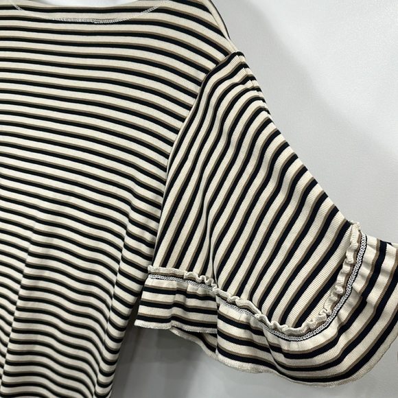 See By Chloe stripe flutter sleeve jersey dress size small - Picture 9 of 11